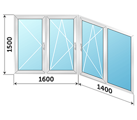 Теплое окно на лоджию Veka 3000x1500