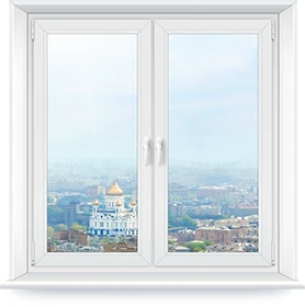 Окно ПВХ двухстворчатое Rehau Grazio