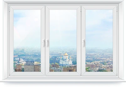 Окно ПВХ трехстворчатое Rehau Grazio